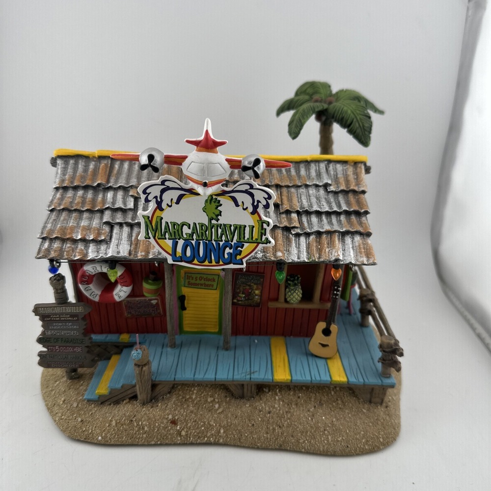 Dept 56 Margaritaville Lounge Musical Lighted 4058487 Retired Signed by Artist!